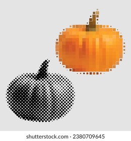 Whole fresh pumpkin for preparing vegetable salad. Farm food with healthy vitamins for dietary nutrition. Organic pumpkin with beneficial substances for human immunity. Halloween, thanksgiving