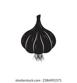 Whole Garlic Icon Vector Design.