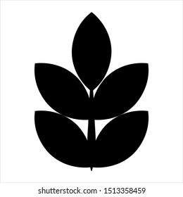 Whole grain icon vector design. Food icon isolated on white 