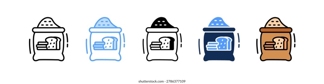 Whole Grains Icon Multiple Style