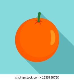 Whole grapefruit icon. Flat illustration of whole grapefruit vector icon for web design