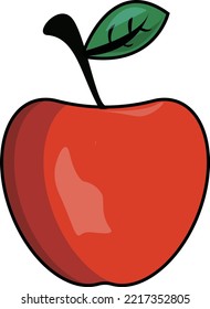 A whole and healthy apple
