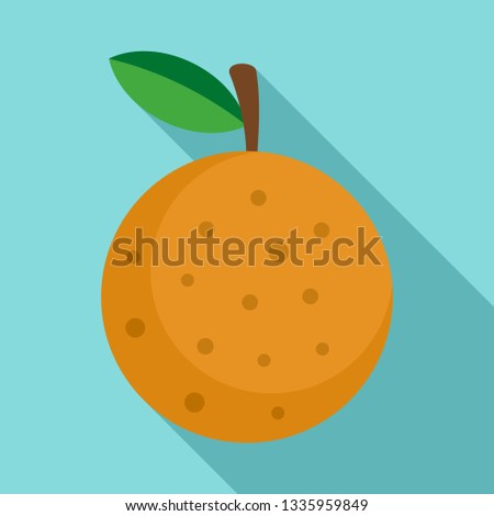 Whole longan icon. Flat illustration of whole longan vector icon for web design