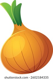 Whole onion vegetable vector illustration