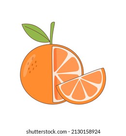 Todo naranja y es rebanada
