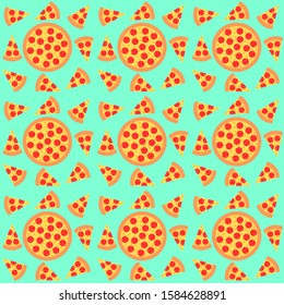 whole and pieces of pizza pattern