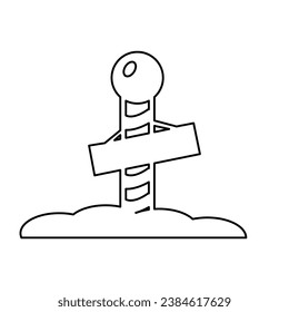 whole pointer icon on a white background, vector illustration