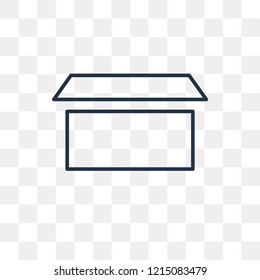 Whole rest vector outline icon isolated on transparent background, high quality linear Whole rest transparency concept can be used web and mobile