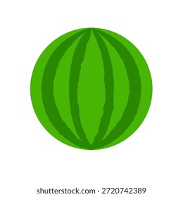 Ganze Wassermelonenfrucht, Vektorsymbol	