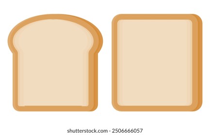 Whole Wheat Bread Vector. Delicious Brown Bread. Bread for Breakfast. Homemade Bread.