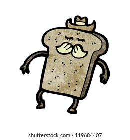 wholemeal bread cartoon character