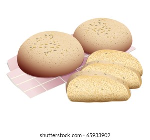 Wholemeal bread, raster also available.