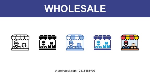  Wholesale icon sets with five styles
