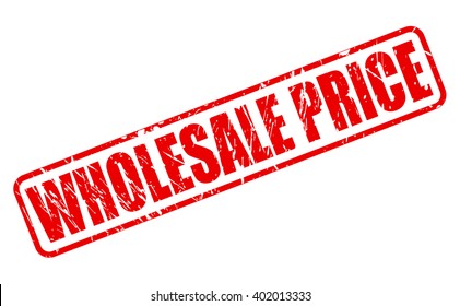 WHOLESALE PRICE RED STAMP TEXT ON WHITE