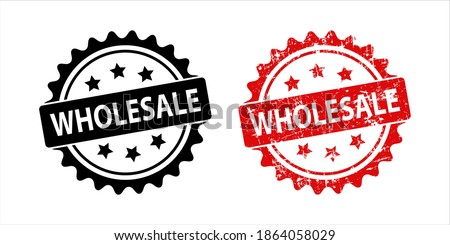 Wholesale stamp on white background