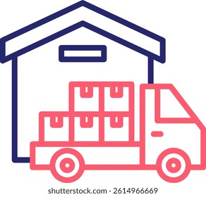 Wholesaler Icon Color Vector Illustration