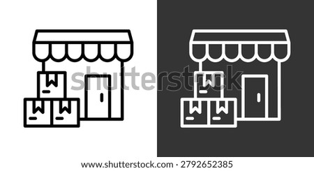 Wholesaler White And Black Icon Set Multiple Style Collection Pack Vector Illustration