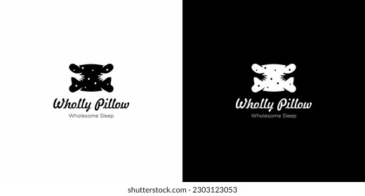 Wholly pillow logo design, vector, EPS 10