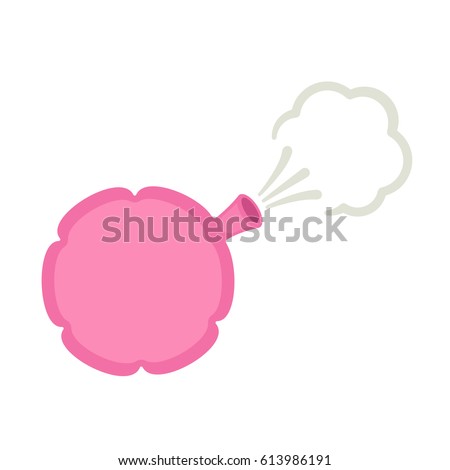 Whoopee cushion cartoon vector illustration isolated on white background. April Fools prank design element.
