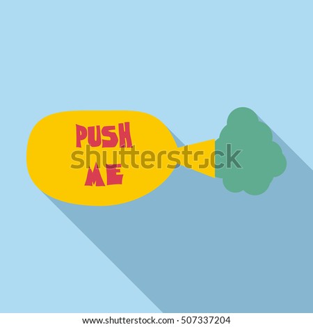 Whoopee cushion icon. Flat illustration of whoopee cushion vector icon for web