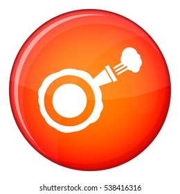 Whoopee cushion icon in red circle isolated on white background vector illustration