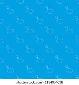 Whoopee cushion pattern vector seamless blue repeat for any use