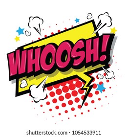 WHOOSH ! Comic Speech Bubble, Cartoon. art and illustration vector file.