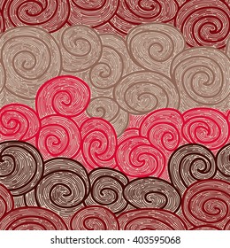 whorl seamless hand drawn pattern