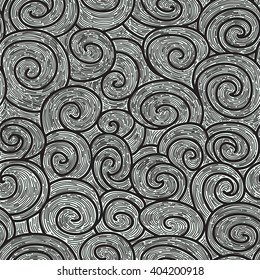 whorl seamless hand drawn pattern