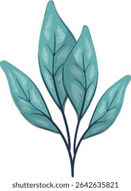 Arranjo de folhas enrugadas, fresco e bonito