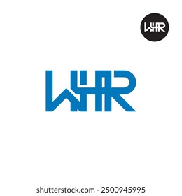 WHR Logo Letter Monogram Design