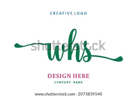 WHS lettering logo is simple, easy to understand and authoritative