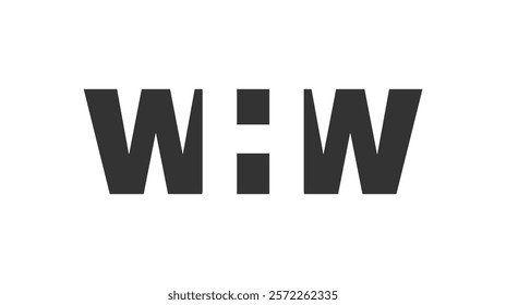 WHW logo design. Initial letter W H W bold font style for tech startups, consulting, corporate branding. Creative company name, headlines typography identity, trendy logotype. Vector illustration.