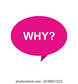 Why bubble illustrated on white background