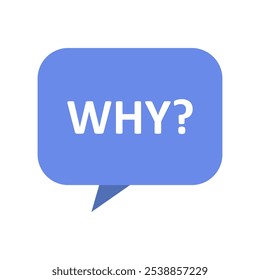 Why bubble illustrated on white background