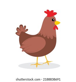 Why did the chicken cross the road isolated vector illustration graphic icon