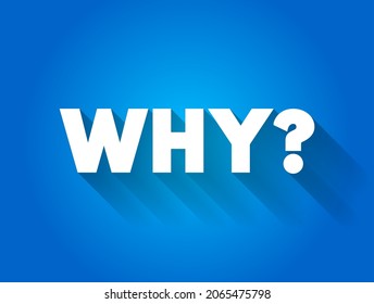 Why question text quote, concept background