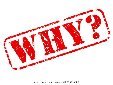 Why red stamp text on white