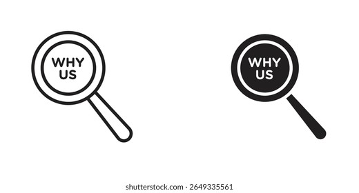 Warum wir Icon Design Illustrationen. Bearbeitbare Websymbole