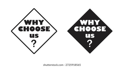 Por qué usamos iconos. Icono lineal de Vector aislado sobre fondo blanco.