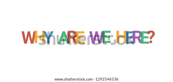 Why We Word Concept Colorful Why Stock Vector (Royalty Free) 1292546536 ...