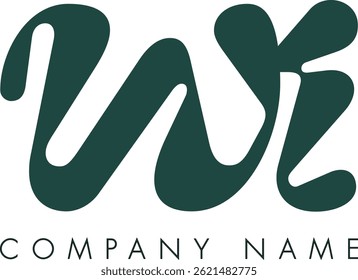 WI creative modern abstract letter logo vector design. Usable for your company or business and brand identity.