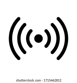 wi fi - Schwarze Vektorillustration Symbol. Signalsymbol