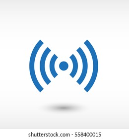 wi fi - blue  vector icon
