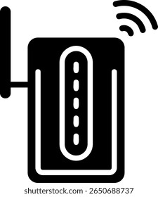 Design de ícone preto moderno do Wi Fi Extender