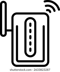 Ícone de Estilo de Estrutura de Tópicos do Wi Fi Extender