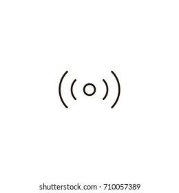 Wi Fi flat icon. Single high quality symbol of line wi-fi vector for web design or mobile app. Color signs of wifi for design logo. Single pictogram of internet on white background