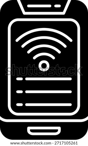 Wi Fi Glyph Style Icon Design