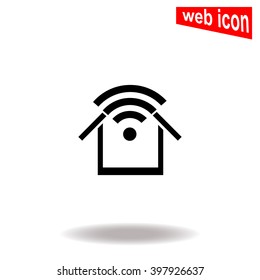 Wi fi at home. Universal icon to use in web and mobile UI
