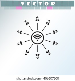 Wi fi icon.